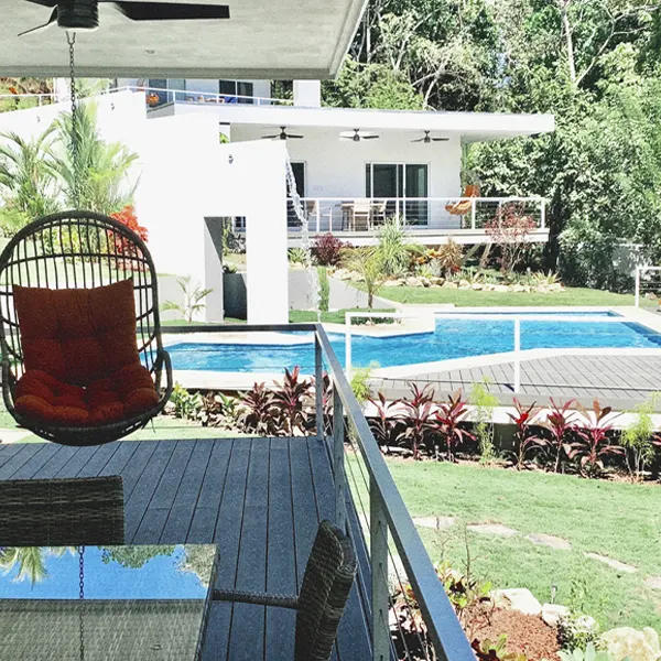 Private villa with hammock at Aves Retreat Center Montezuma Costa Rica trauma-informed yoga retreat